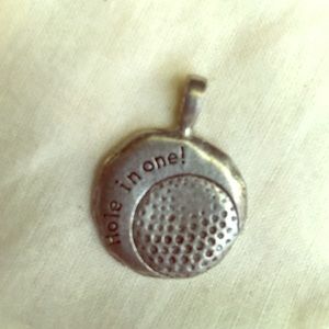 Jewel Kade Pewter Hole in One Charm